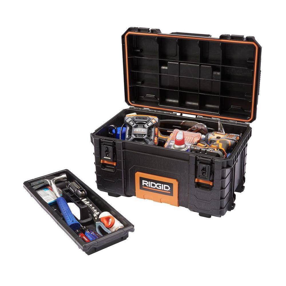 RIDGID Pro Gear Black 22 in. Black Modular Tool Box 221733