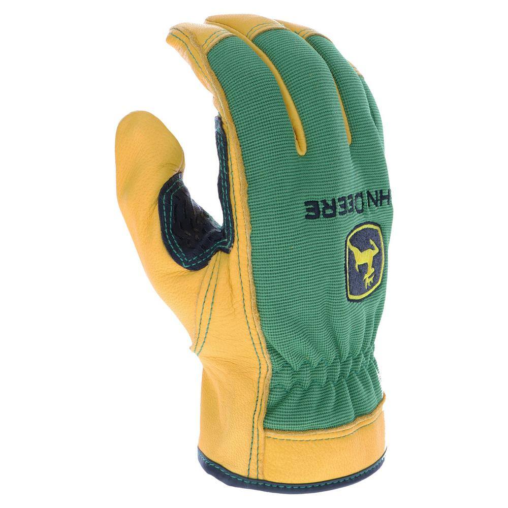 John Deere Grain Deerskin X-Large Driver Gloves JD00008XL