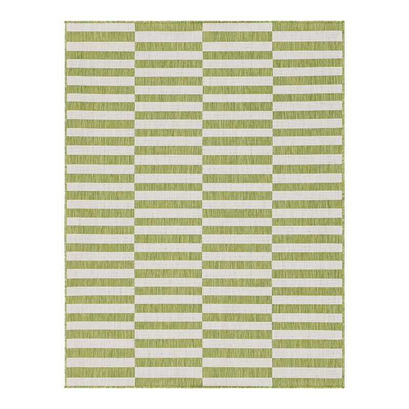 Unique Loom Outdoor Striped Rug