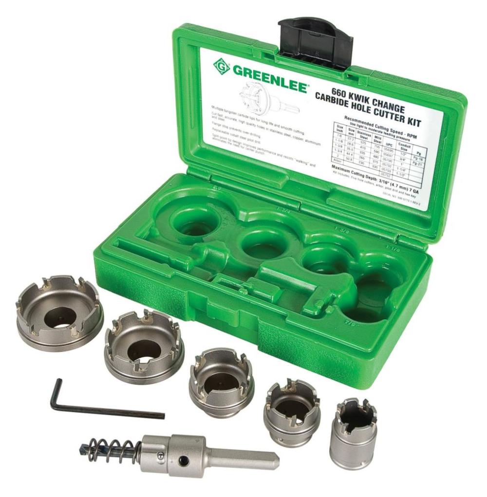 7-PC Carbide Hole Cutter Kit