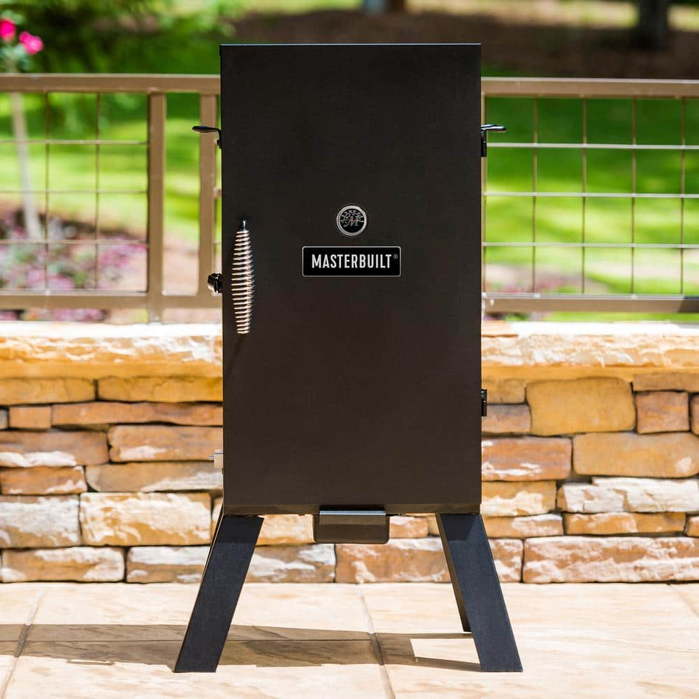 Masterbuilt 30 in. Analog Electric Smoker in Black with 3 Racks MB20070210