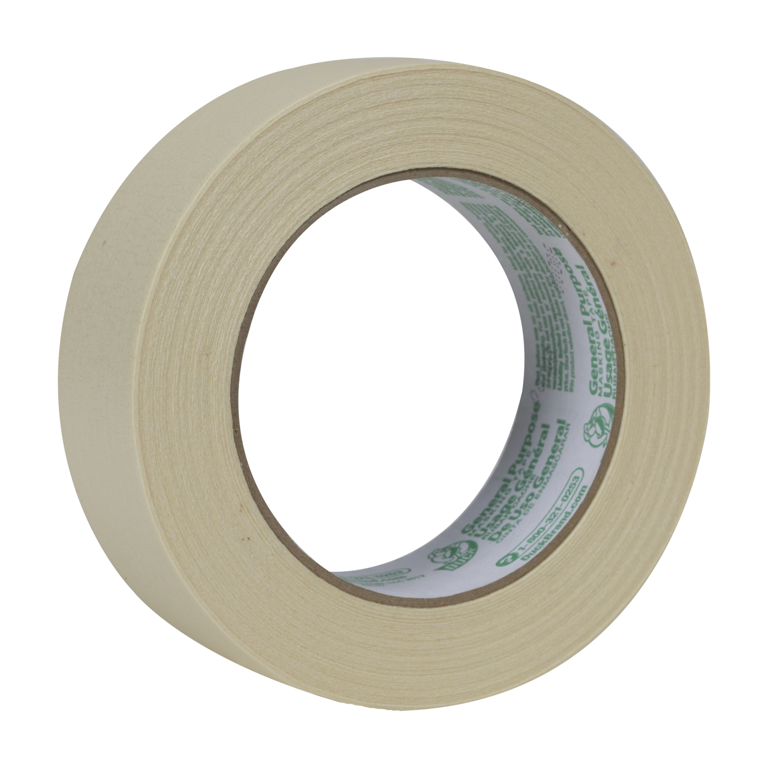 Duck 1.41 in. W X 60 yd L Beige Regular Strength Masking Tape 1 pk