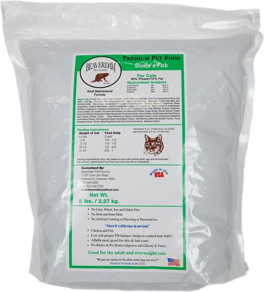 Beaverdam Pet Food Sheila's Pick Adult Maintenance Formula Dry Cat Food