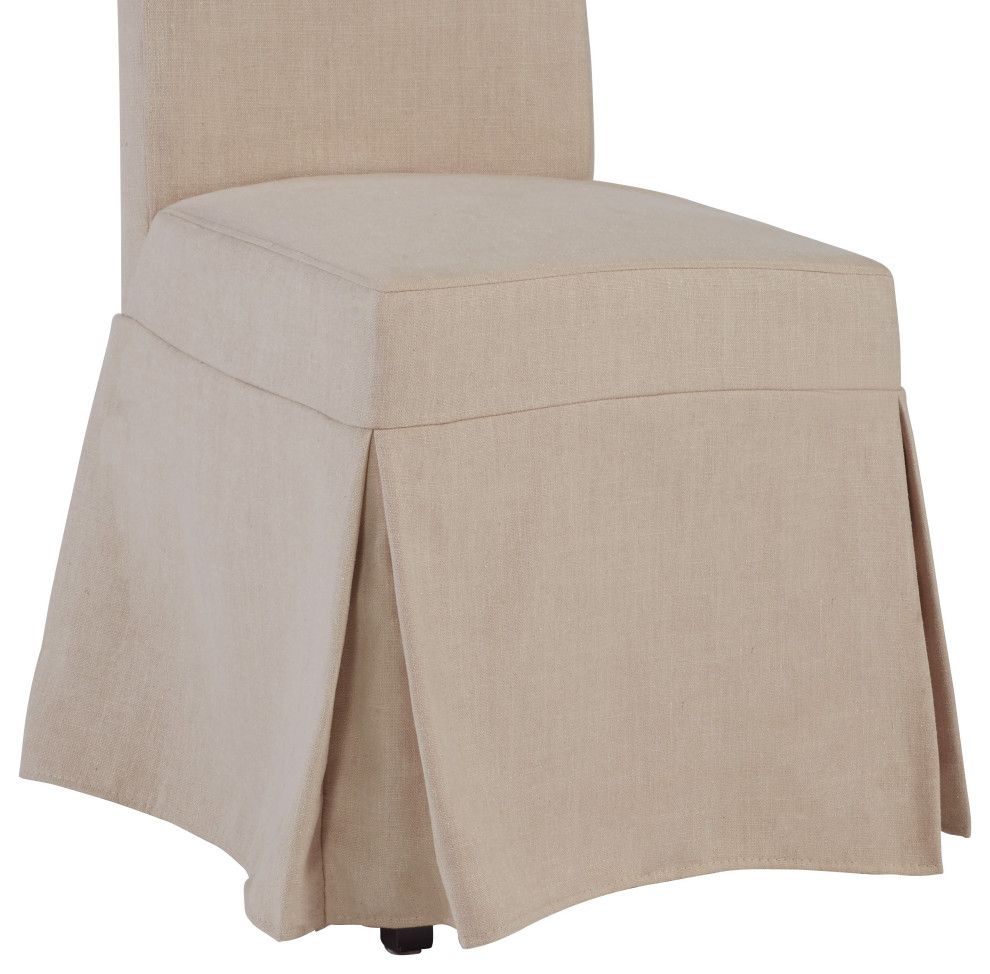 Charlotte Slip Covered Chair   Farmhouse   Dining Chairs   by HedgeApple  Houzz