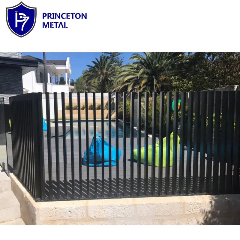 Factory supply customized Residential garden Aluminum Fence/ Black Metal Fence/ Steel fencing for commercial