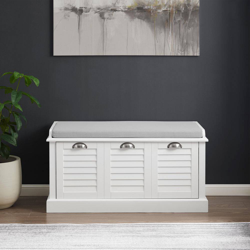 CROSLEY FURNITURE Ellison White Storage Bench CF6041-WH