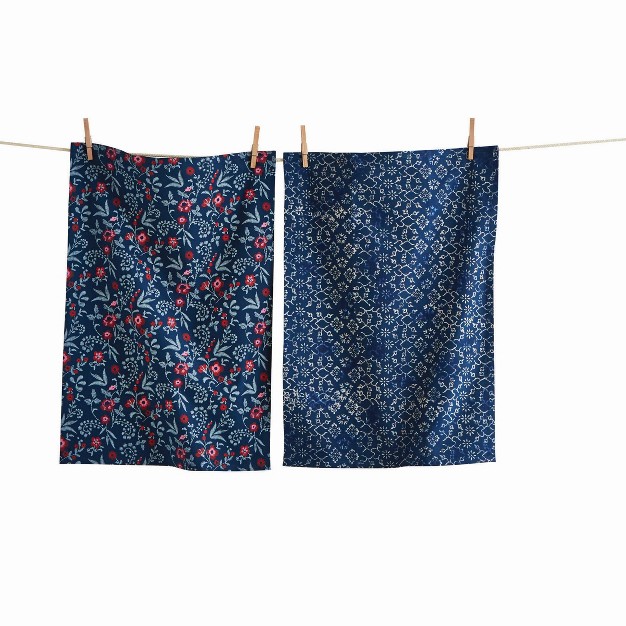 Tagltd Prairie Floral Dishtowel Set 2