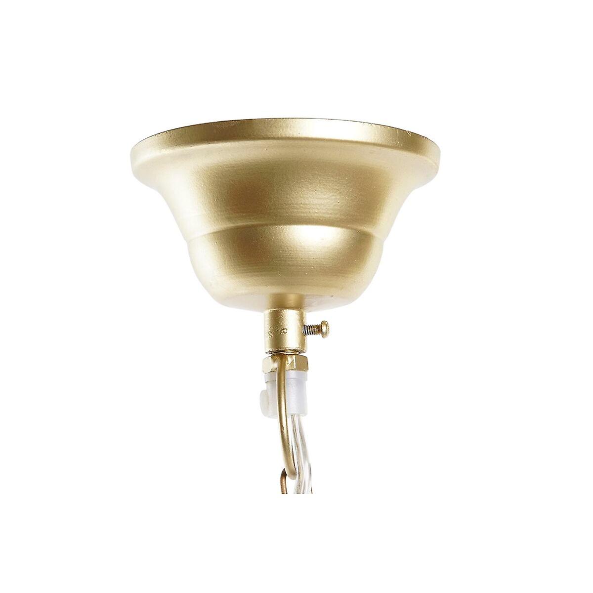 Ceiling Light DKD Home Decor Crystal Blue Golden Brass 50 W (22 x 23 x 29 cm)