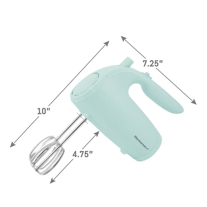 Elite 5-Speed Hand Mixer with Beater Storage