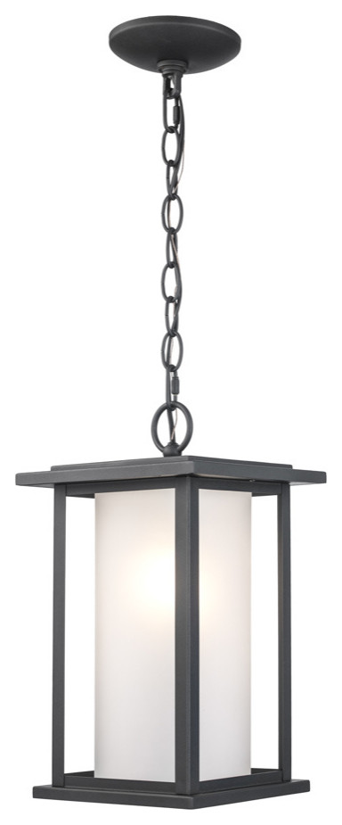 One Light Hanging Lantern in Black   Traditional   Outdoor Hanging Lights   by LAMPS EXPO  Houzz