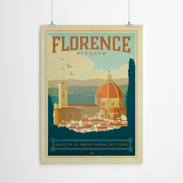 Americanflat Vintage Architecture Wt Florence Italy By Anderson Design Group Poster