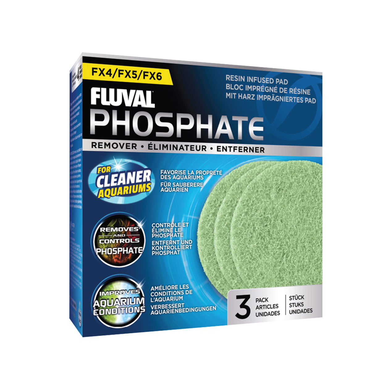 Fluval FX4/FX5/FX6 Phosphate Remover Pad - 3 pk AHGA262