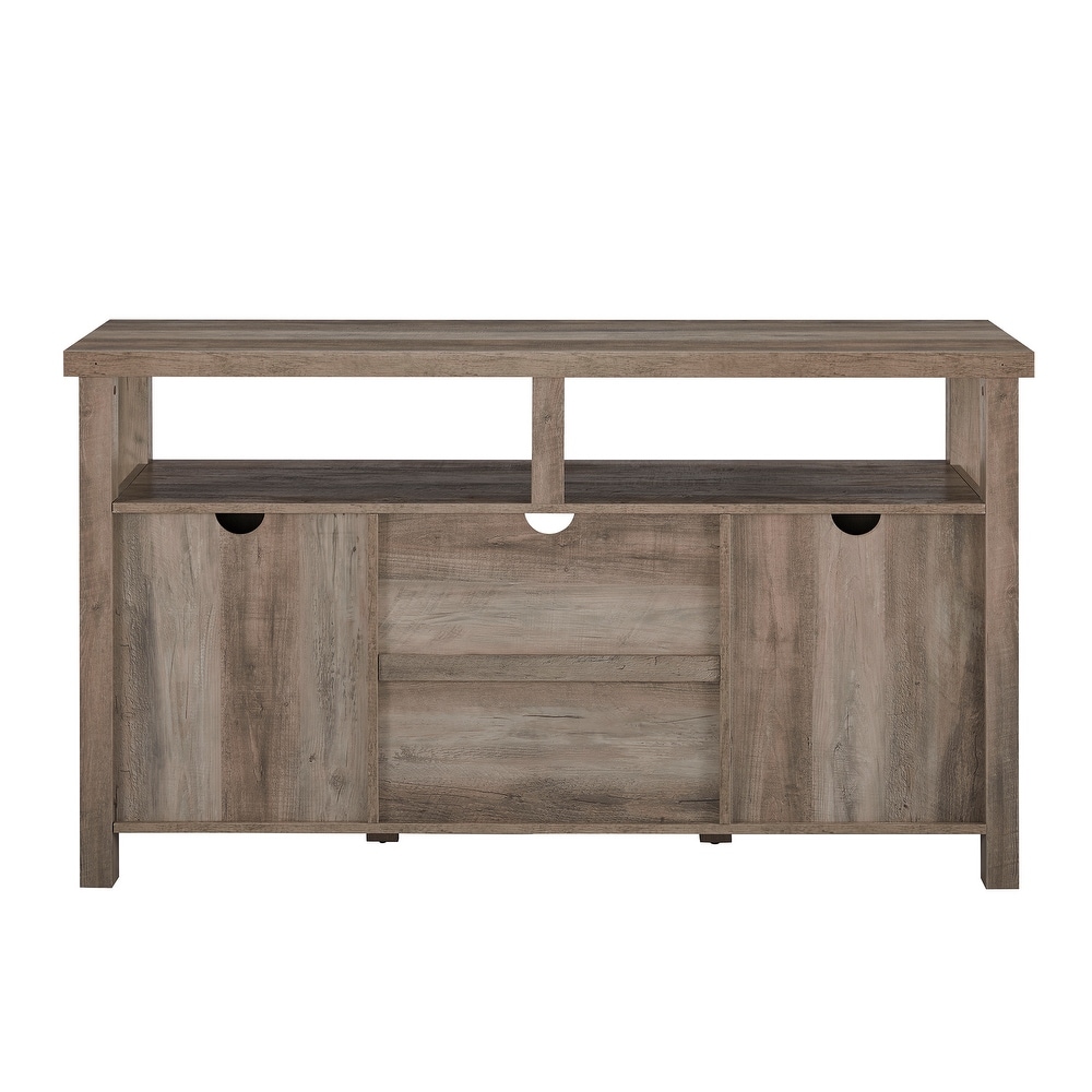 Middlebrook 58 inch Groove Door Highboy TV Stand