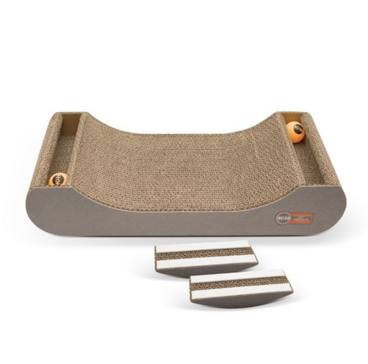 K and H Kitty Tippy Scratch N Track Cardboard Toy