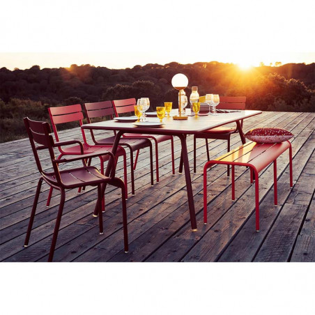 Table FERMOB Luxembourg， table de jardin 8 personnes aluminium