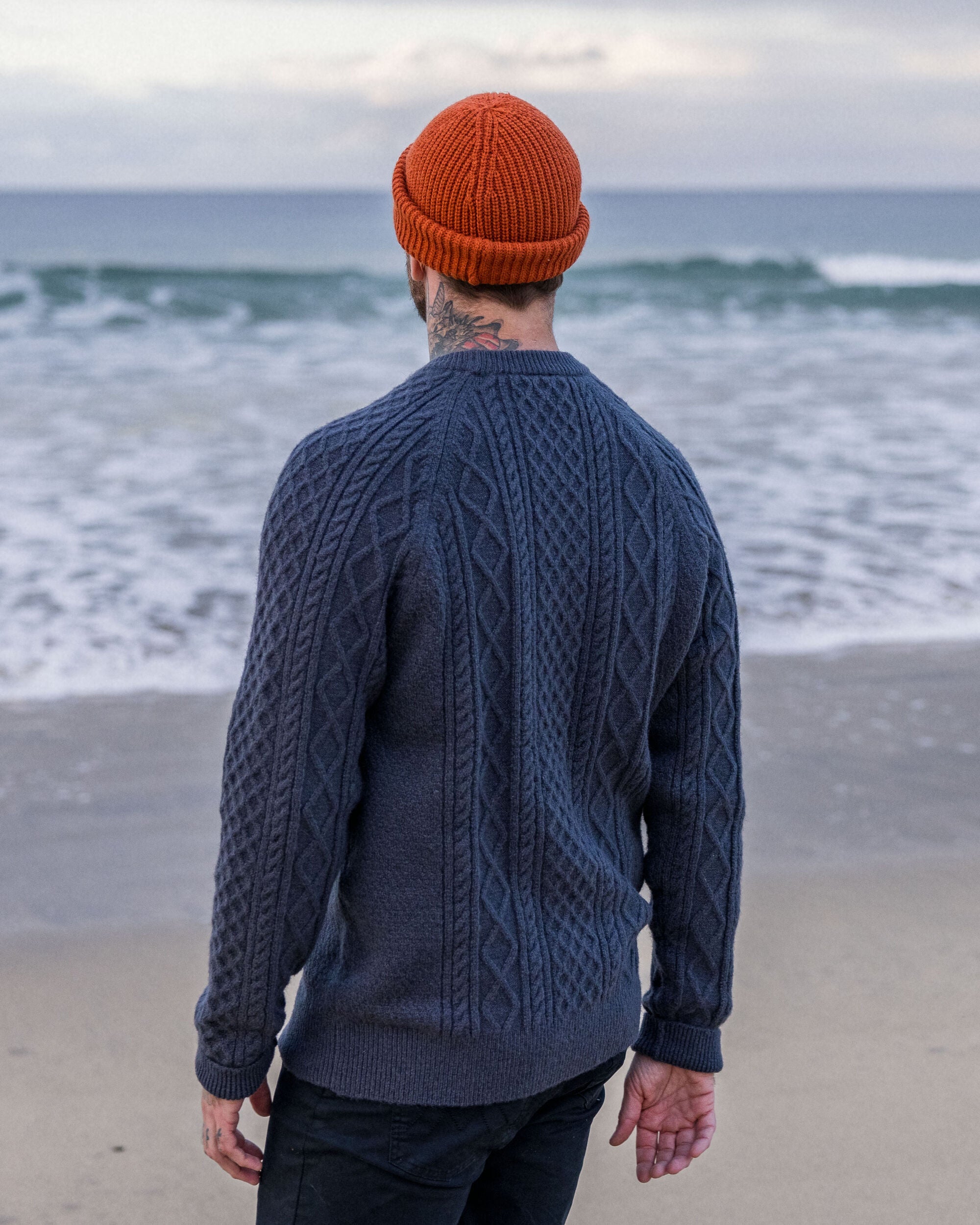 Sandbar Cable Knitted Jumper - Charcoal