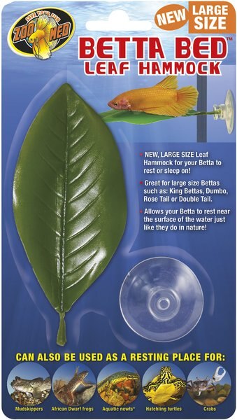 Zoo Med Betta Bed Leaf Fish Hammock， Large