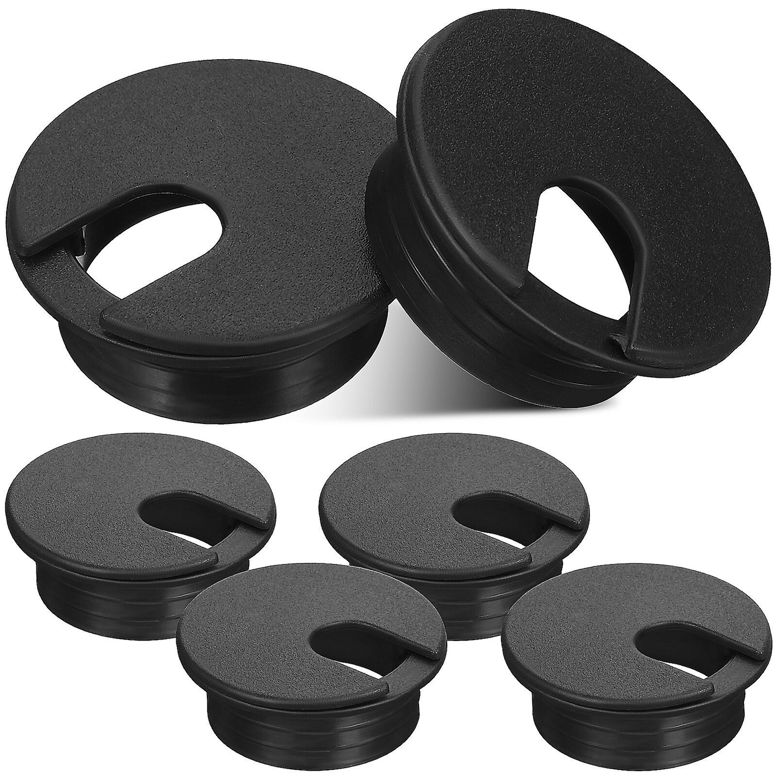 6 Pcs Desk Hole Grommets Wire Hole Caps Round Cable Hole Covers For Office Home