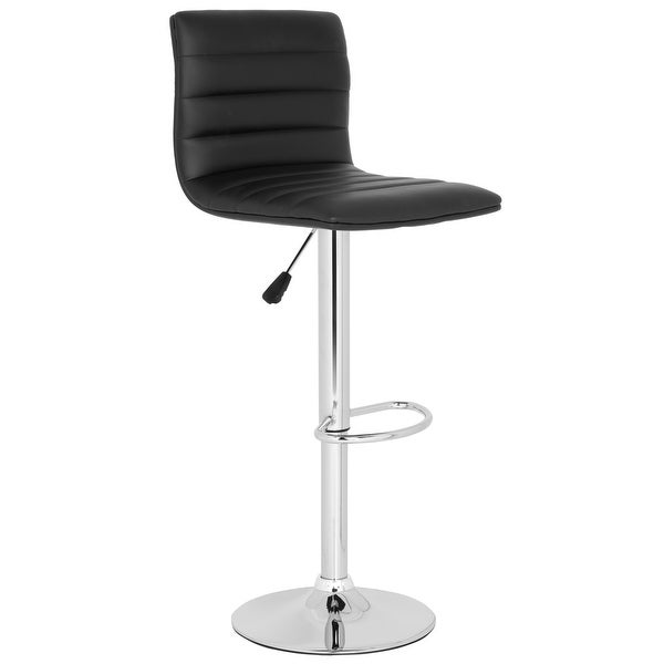 SAFAVIEH Arissa Black Adjustable 24-30-inch Swivel Bar Stool - 15.4