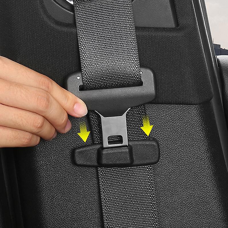 Born Pretty 2pcs Universal Safety Belt Plug Clip Buckle Adjustment Lock Fastener Fixed Clamp Car Seatbelt Protection Clip Paste Mount