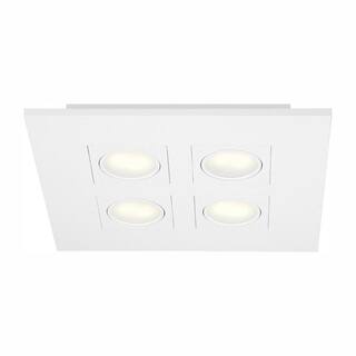 Hampton Bay Galway 9.2-Watt White Integrated LED Flush Mount 27992-HBU