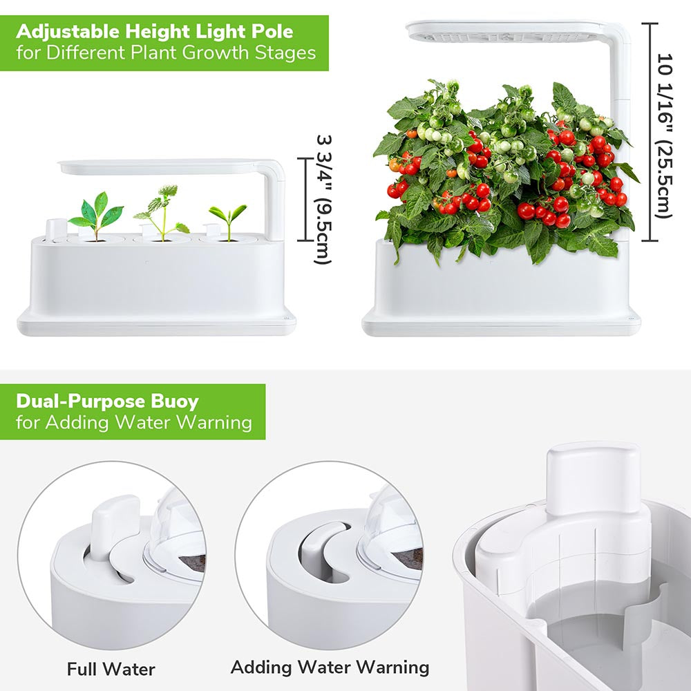 Yescom 40 Home Hydroponics Grow Lights 3 Seed Pods