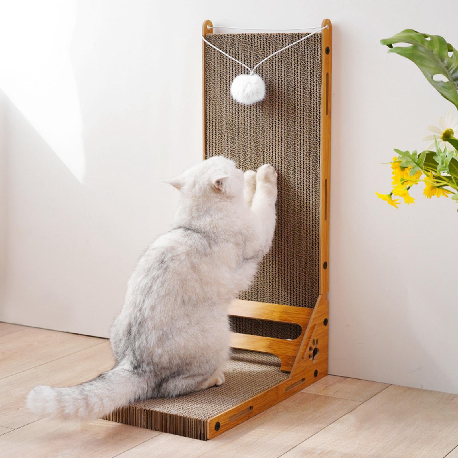 Vertical Cat Scratcher Scratch Pad Lounge Bed Cardboard Cats post for scratching Thickened Standing Scratching Board for Kitty Kitten