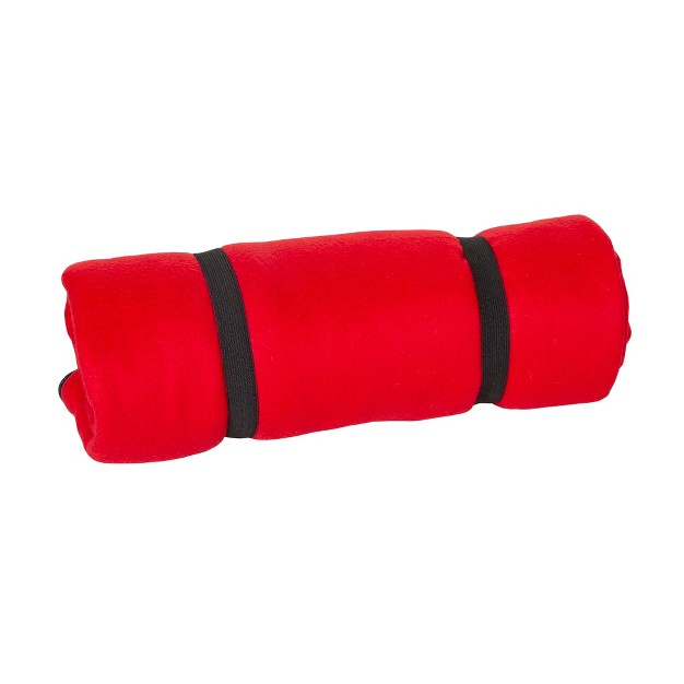 Stansport Rectangular Fleece Sleeping Bag Red