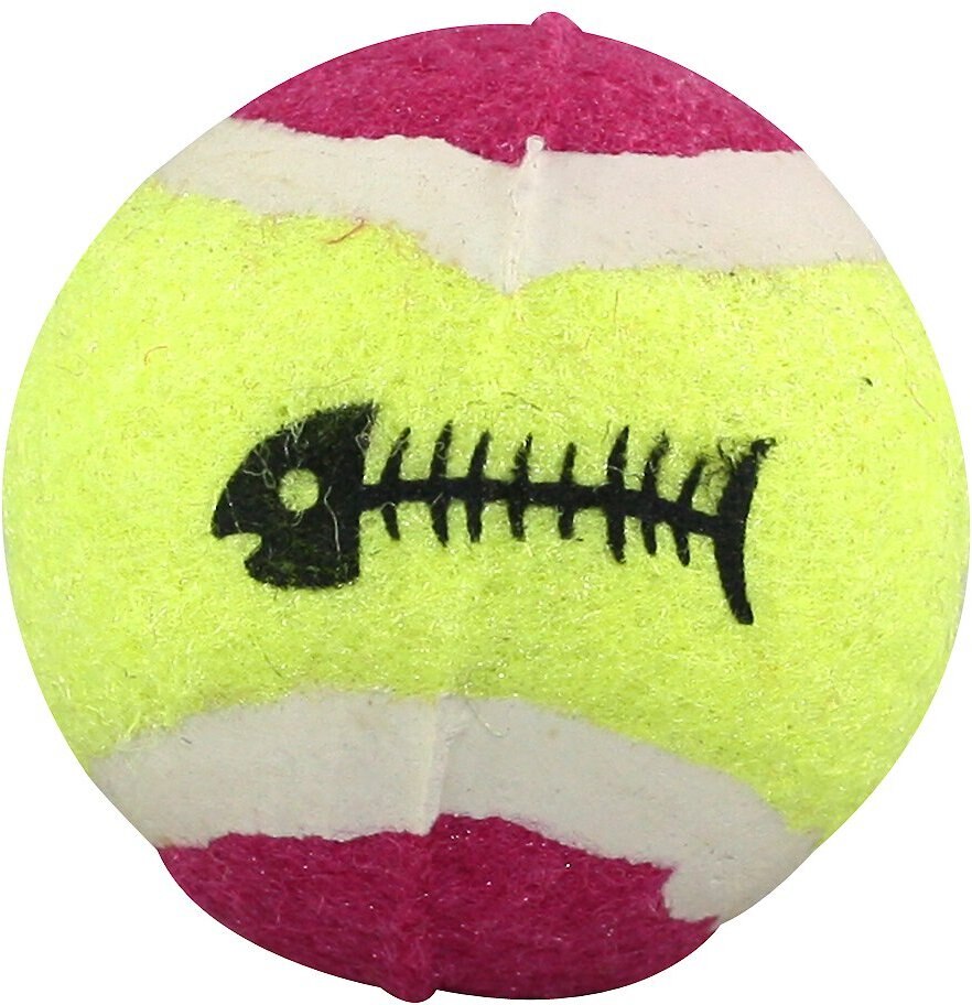 Ethical Pet Mini Tennis Balls Cat Toy with Catnip