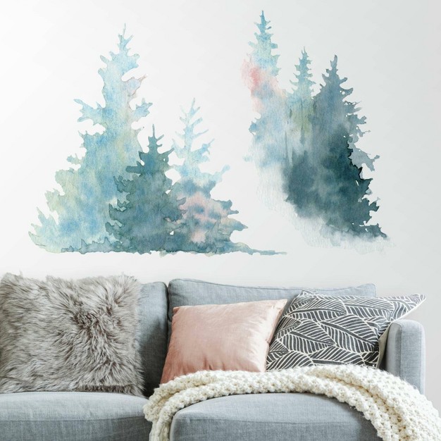 Pine Tree Peel And Stick Giant Wall Decal Roommates