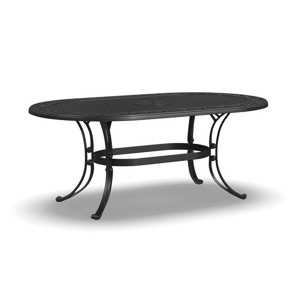 Sanibel Black Aluminum 7 Piece Outdoor Dining Set