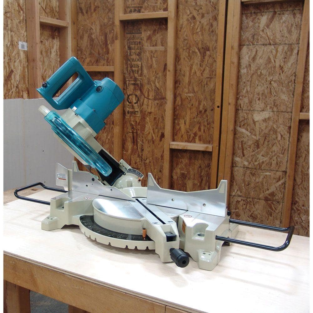 Makita 15 Amp 12 in. Corded Single-Bevel Compound Miter Saw with 40T Carbide Blade and Dust Bag LS1221