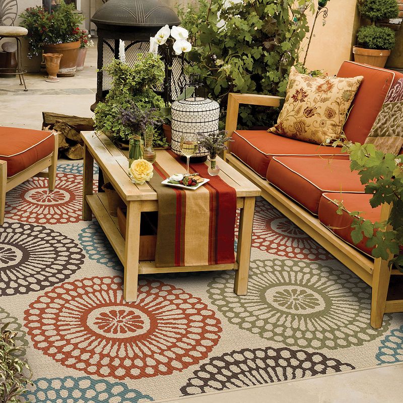 StyleHaven Montgomery Medallion Indoor Outdoor Rug