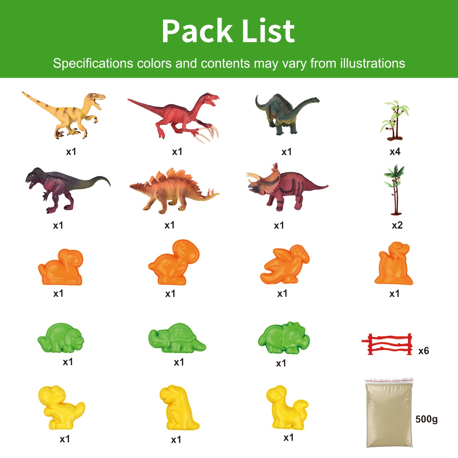 Play Sand Kit Dinosaur Toys, and Dinosaur Figures Set