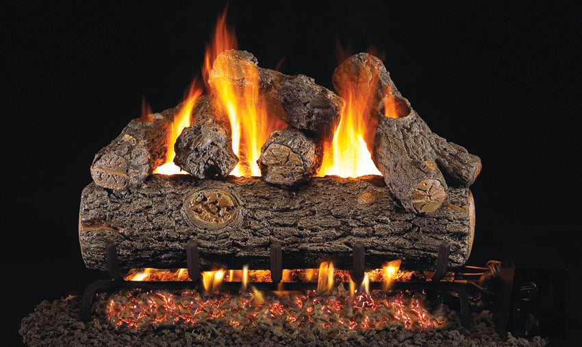 Real Fyre Golden Oak Designer Plus 12- 60 Gas Log/Burner Kit