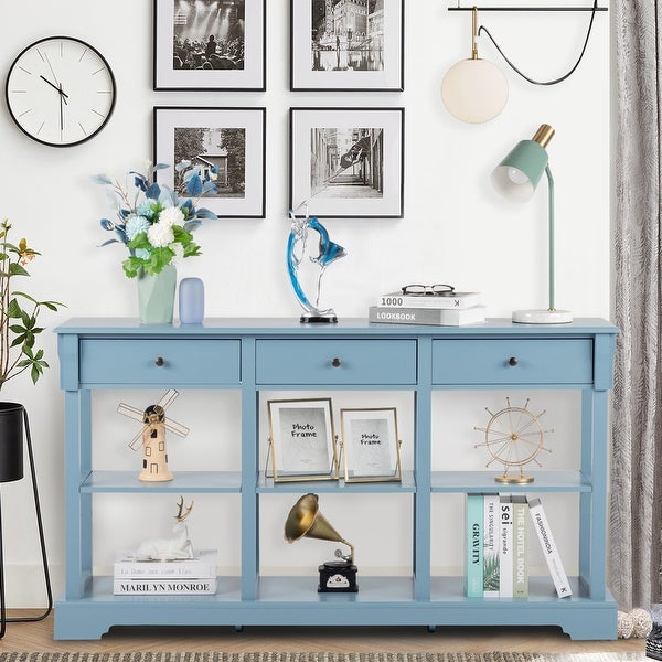 Console Table with Ample Storage for Entryway Living Room