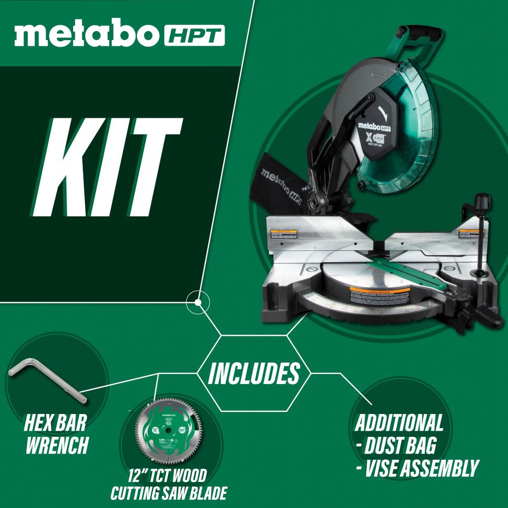 Metabo HPT Dual Compound Miter Saw 12 ;