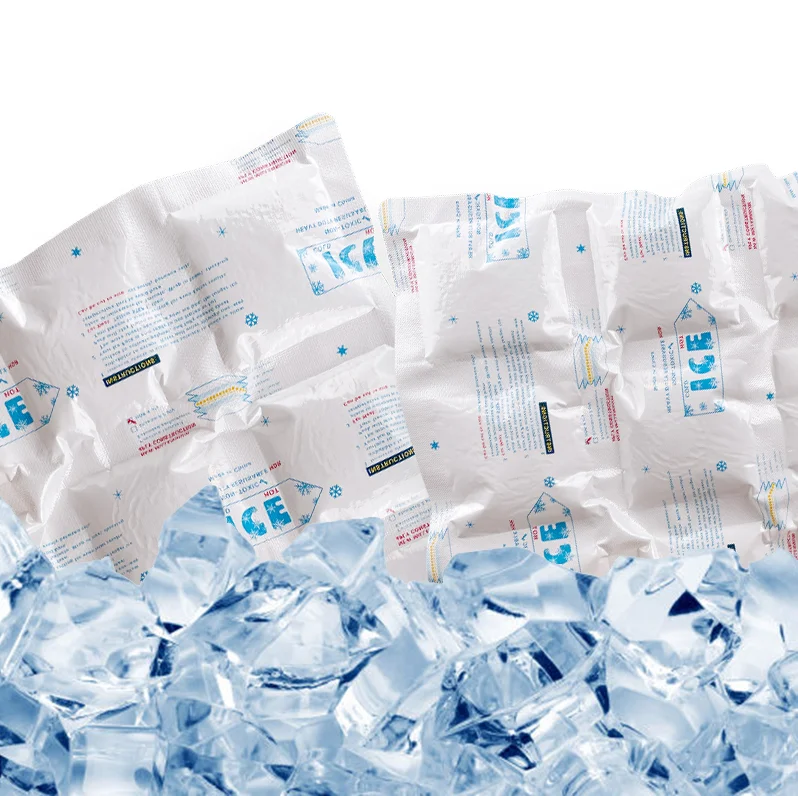 44*29 cm 4*6 cells soak ice pack gel high efficiency water absorbent ice pads for fresh frozen food wine cans transport