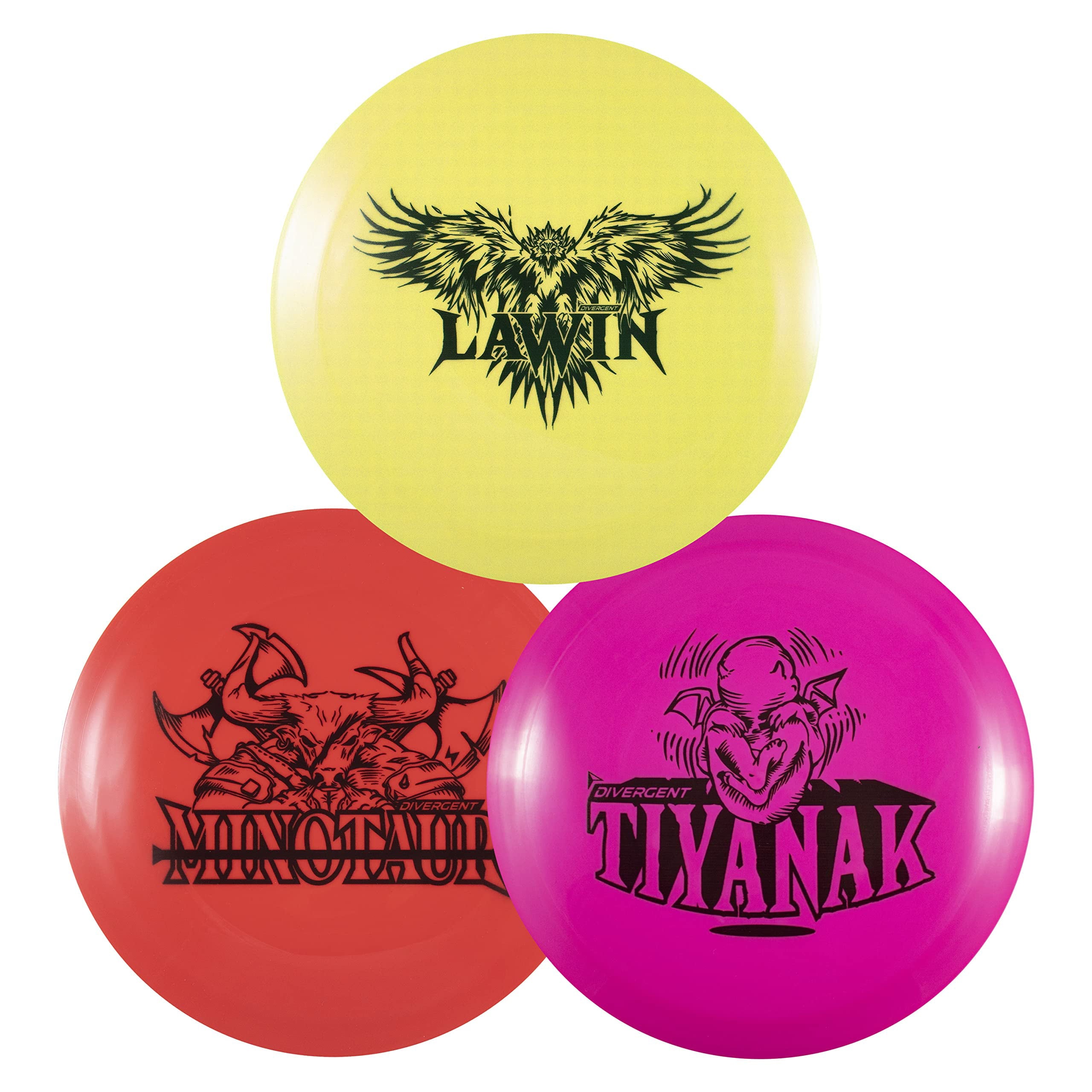 Divergent Discs 3 Driver Booster Pack | Utility Driver Disc Golf Set | Includes 3 Disc Golf Discs