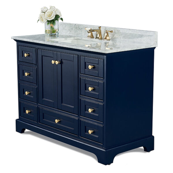 Audrey Heritage Blue White 48-Inch Vanity Console