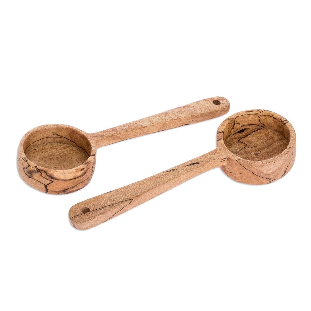 Novica Handmade Naturally Wood Scoops