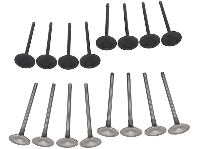 Intake and Exhaust Valve Kit - 16 Piece - Compatible with 2010 - 2017 Chevy Equinox 2.4L 4-Cylinder DOHC 2011 2012 2013 2014 2015 2016