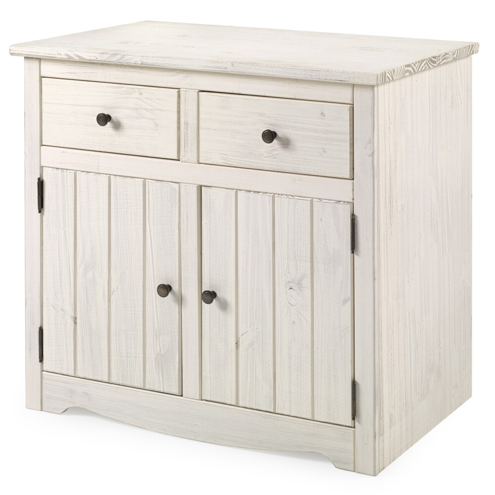 Wood Buffet Sideboard White Distressed  Furniture Dash   N/A