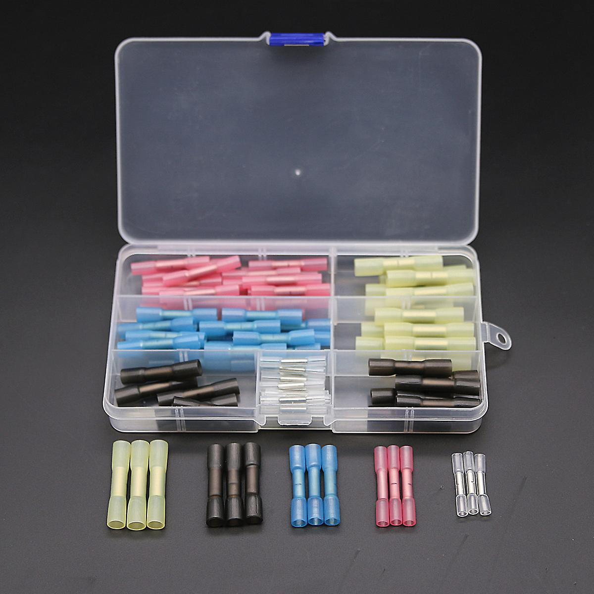 100pcs Awg 26-10 Heat Shrink Splice Terminal Connectors Electrical Wire Cable Crimp Terminals Wire Connectors Kit