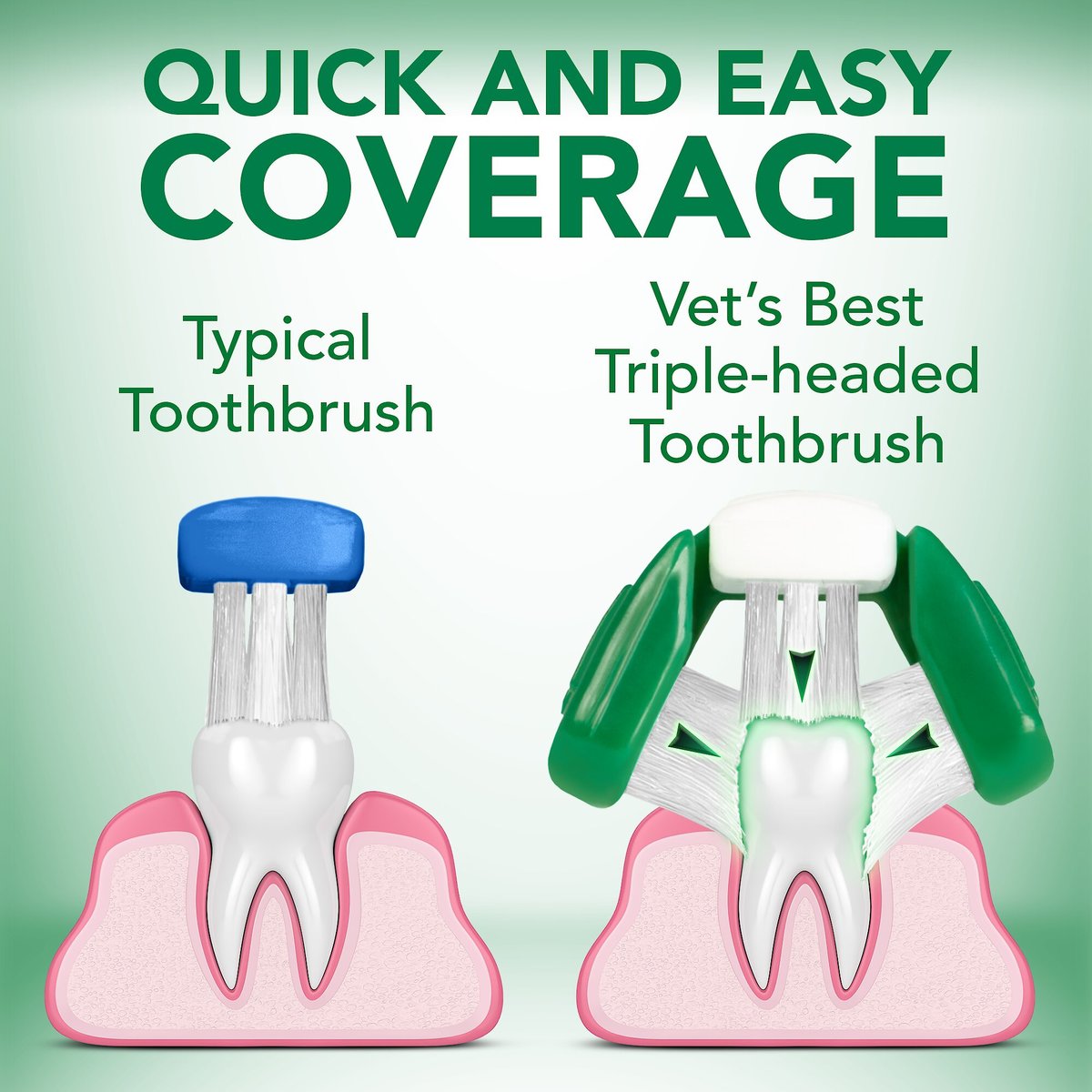 Vet's Best Toothbrush and Toothpaste Dental Kit