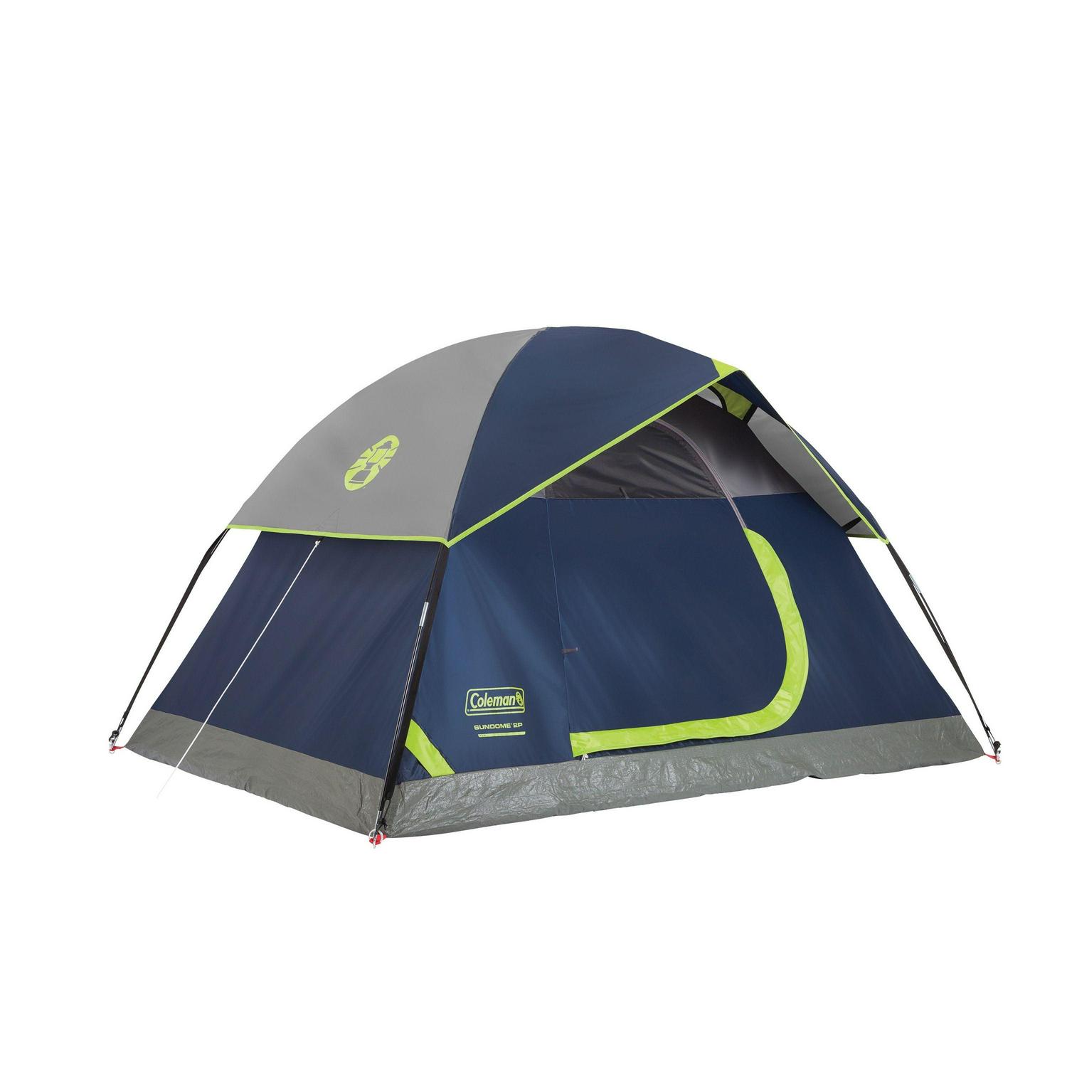 Coleman 2-Person Sundome Dome Camping Tent， Navy