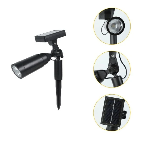 Solar Garden and Landscape 15LM Adjustable LED Spotlight