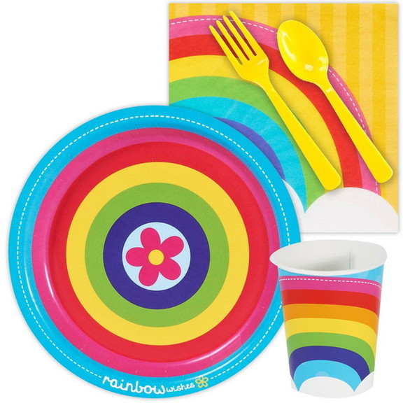 BIRTH9999 238839 Rainbow Wishes Snack Party Pack  ...