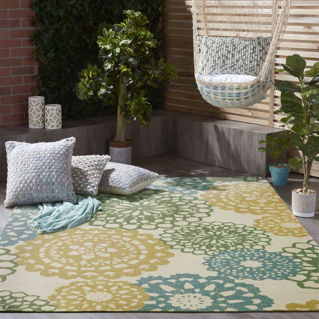 Waverly Sun N Shade Snd72 Black Indoor outdoor Area Rug