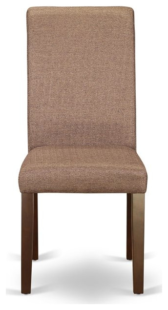 East West Furniture Barry 42 quotWood Dining Chairs in Mahogany/Brown (Set of 2)   Transitional   Dining Chairs   by Homesquare  Houzz